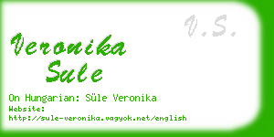veronika sule business card